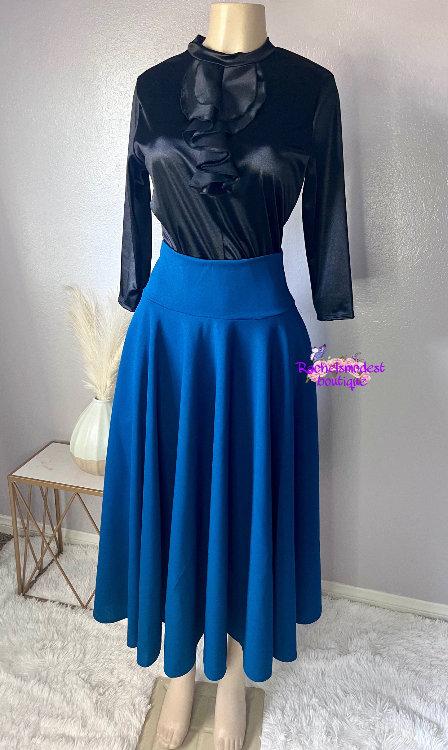 Teal Middi skirt