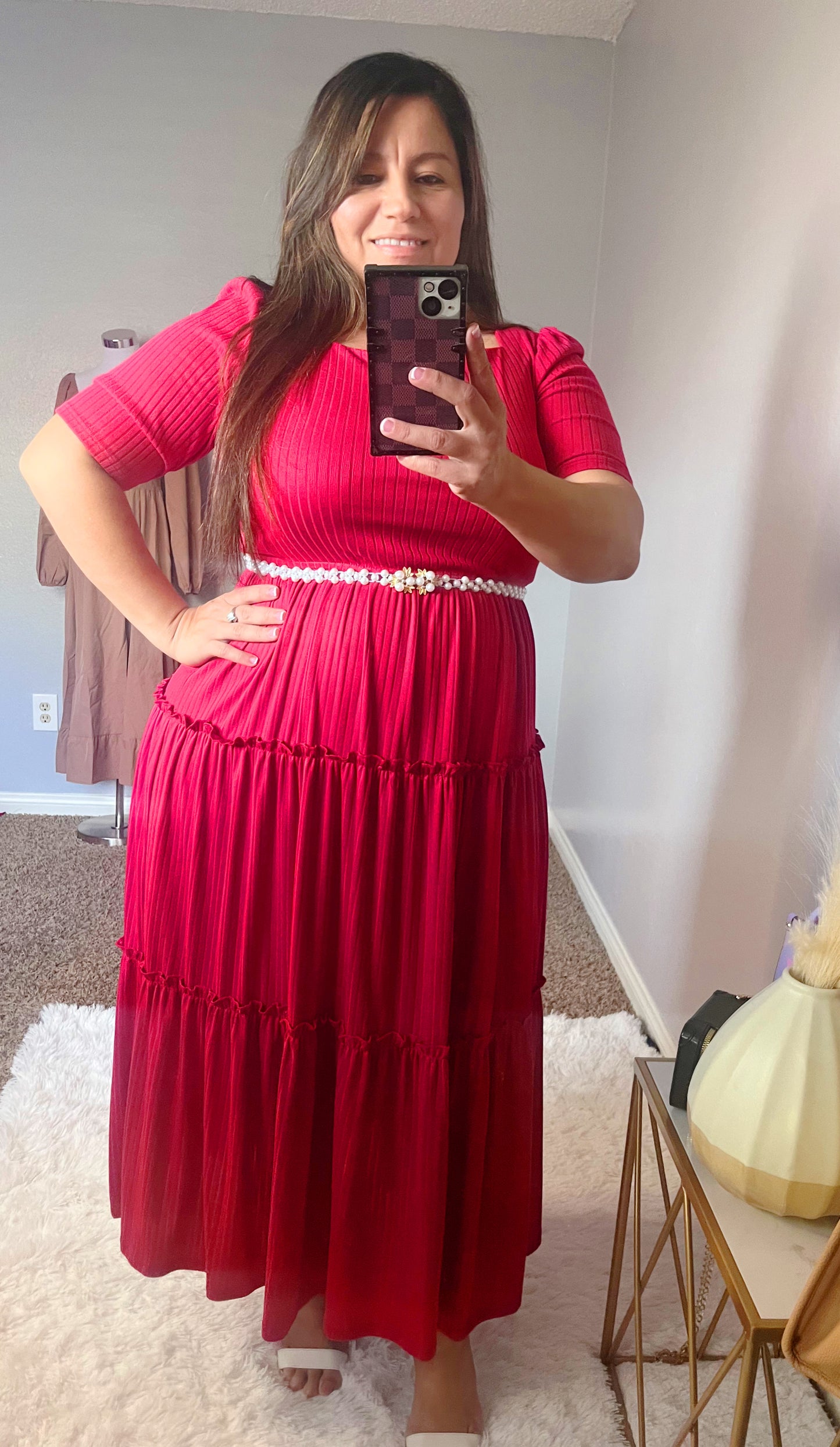 Vestido Patricia Color rojo.
