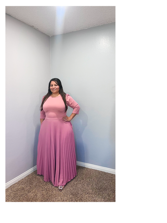 Vestido Noemí Palo de Rosa