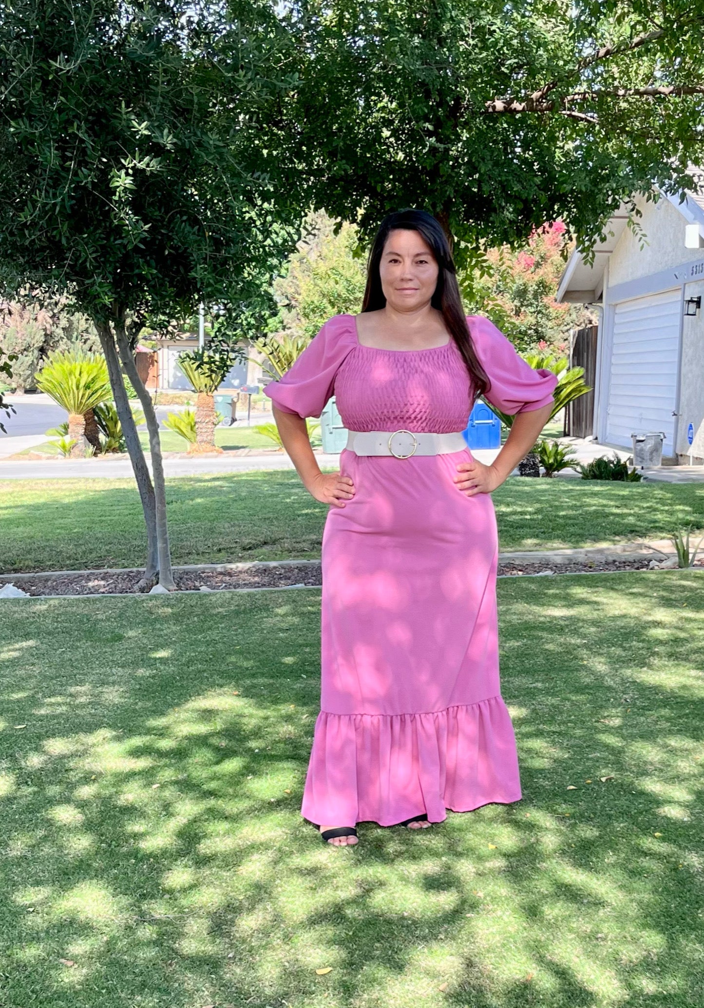 lucy Rosa Maxi Dress
