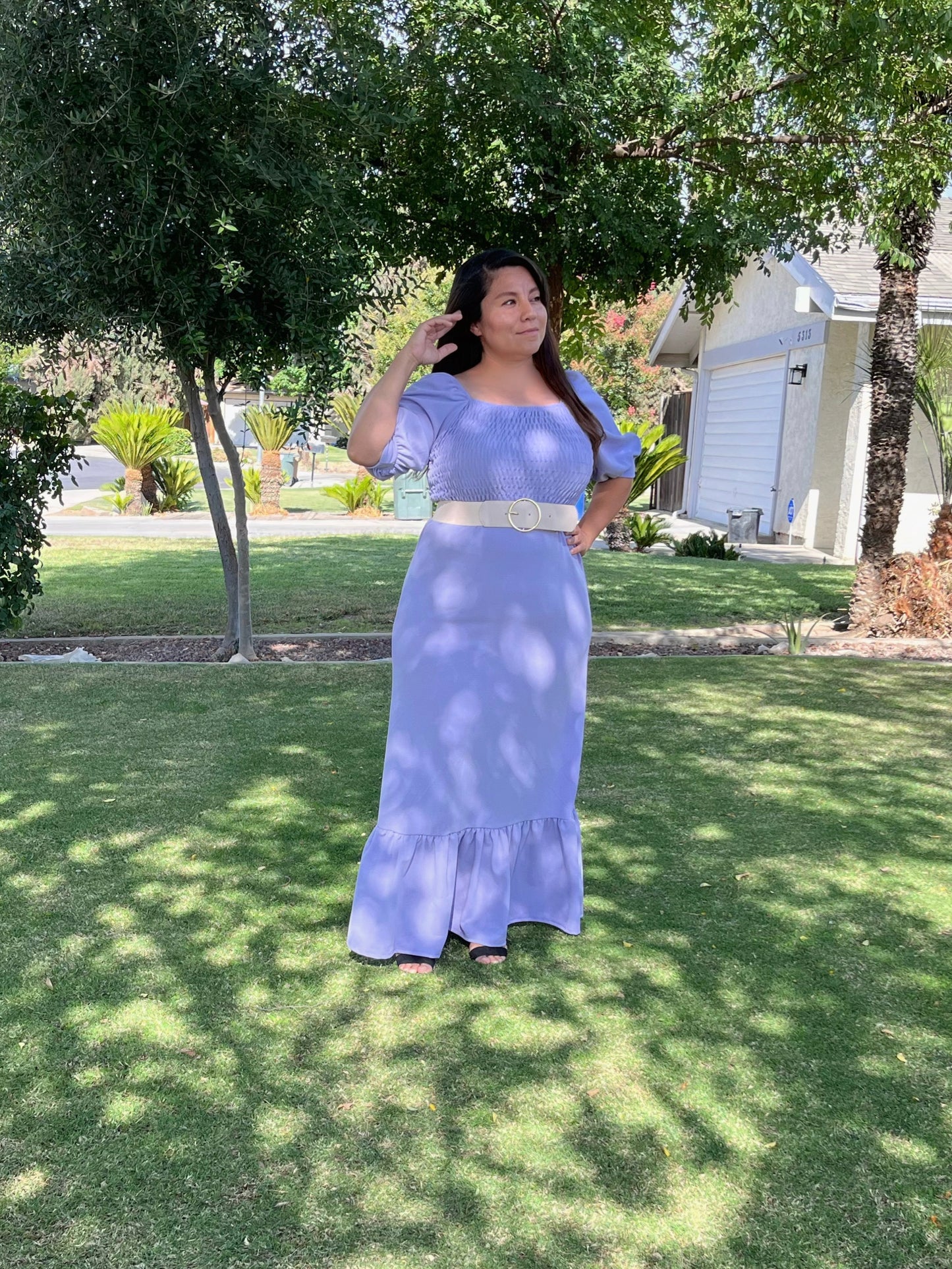 Lucy Lilac Maxi Dress