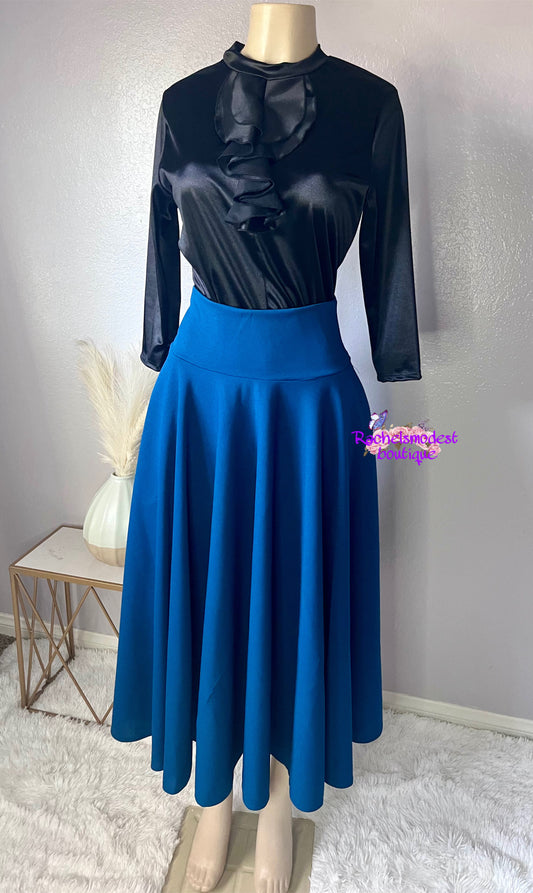 Teal Middi skirt