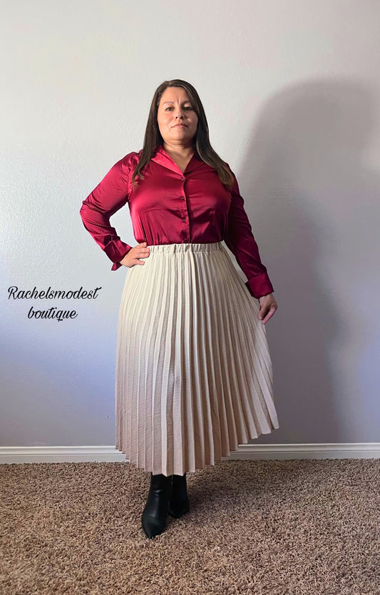 CREMA MIDI SKIRT