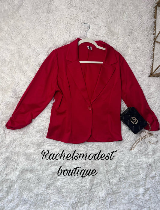 BLAZER COLOR ROJO