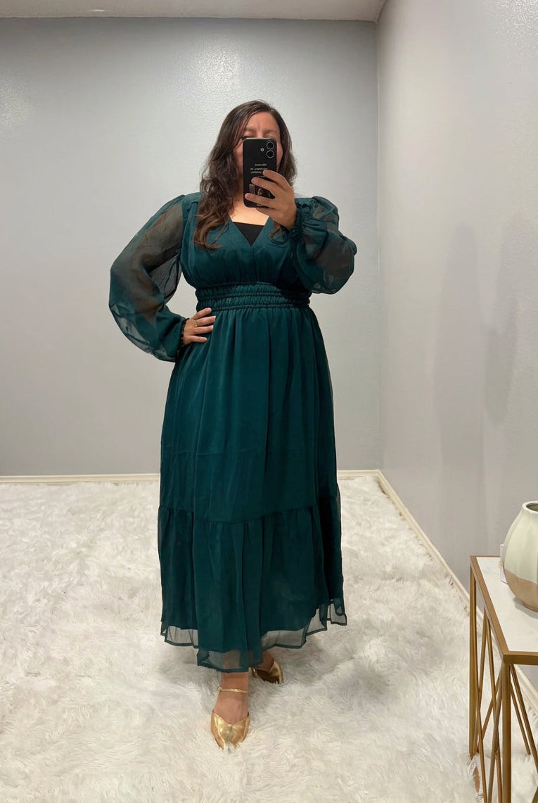 Vestido Verde Esmeralda.