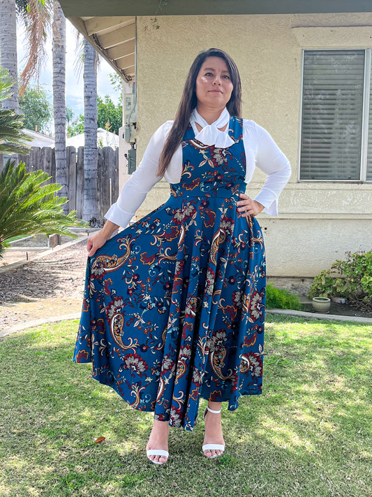 Teal Jumper skirt